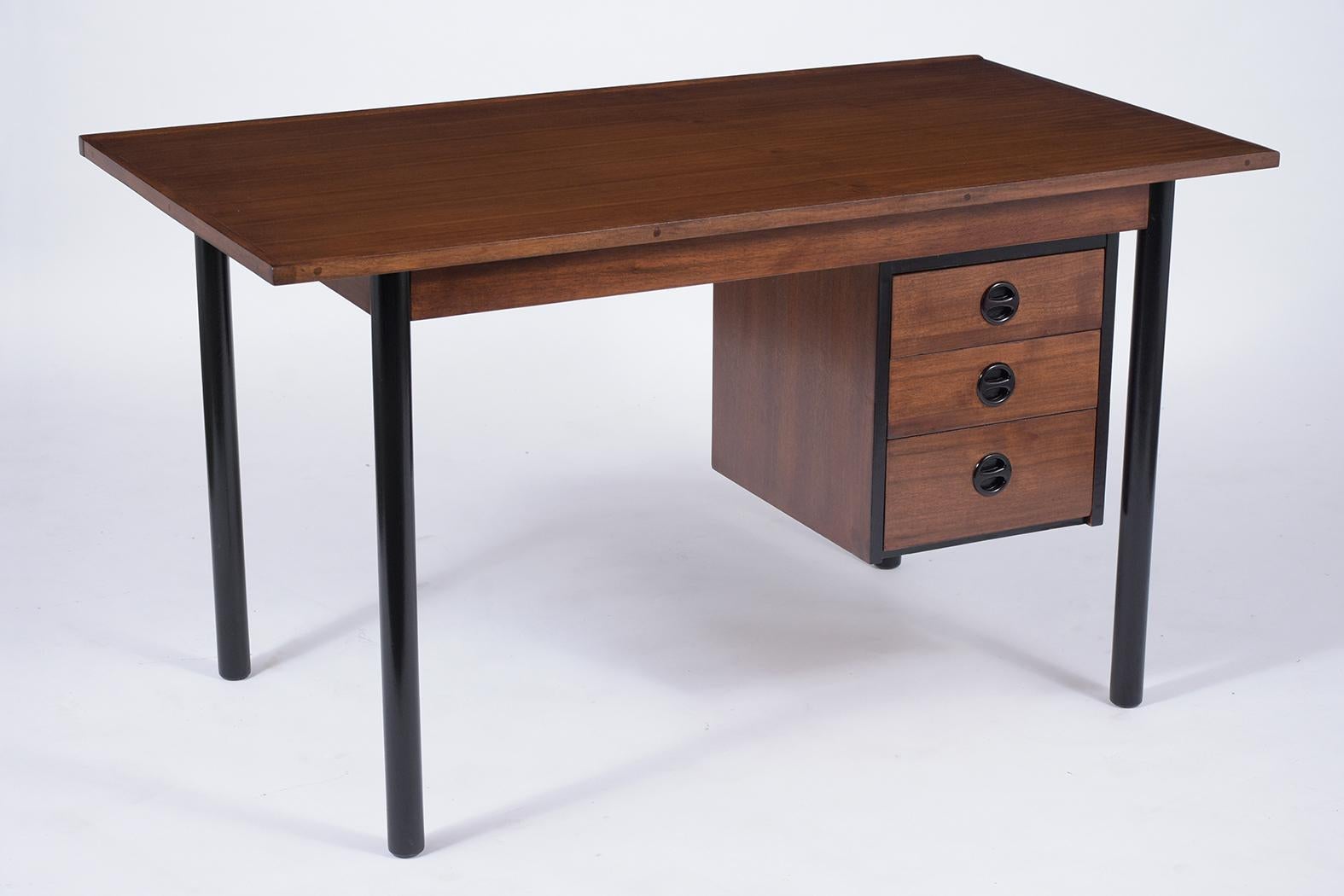 Vintage Mid-Century Modern Walnut Desk 3
