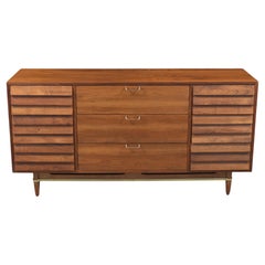 Used Restored Mid-Century Modern Walnut Dresser: Timeless Elegance & Function