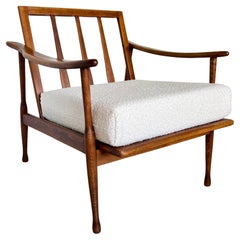 Vintage Mid-Century Modern Walnut Easy Chair