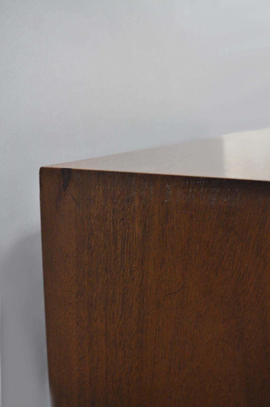 Vintage Mid-Century Modern Walnut Long Dresser Credenza Cabinet Drexel Pacer 1