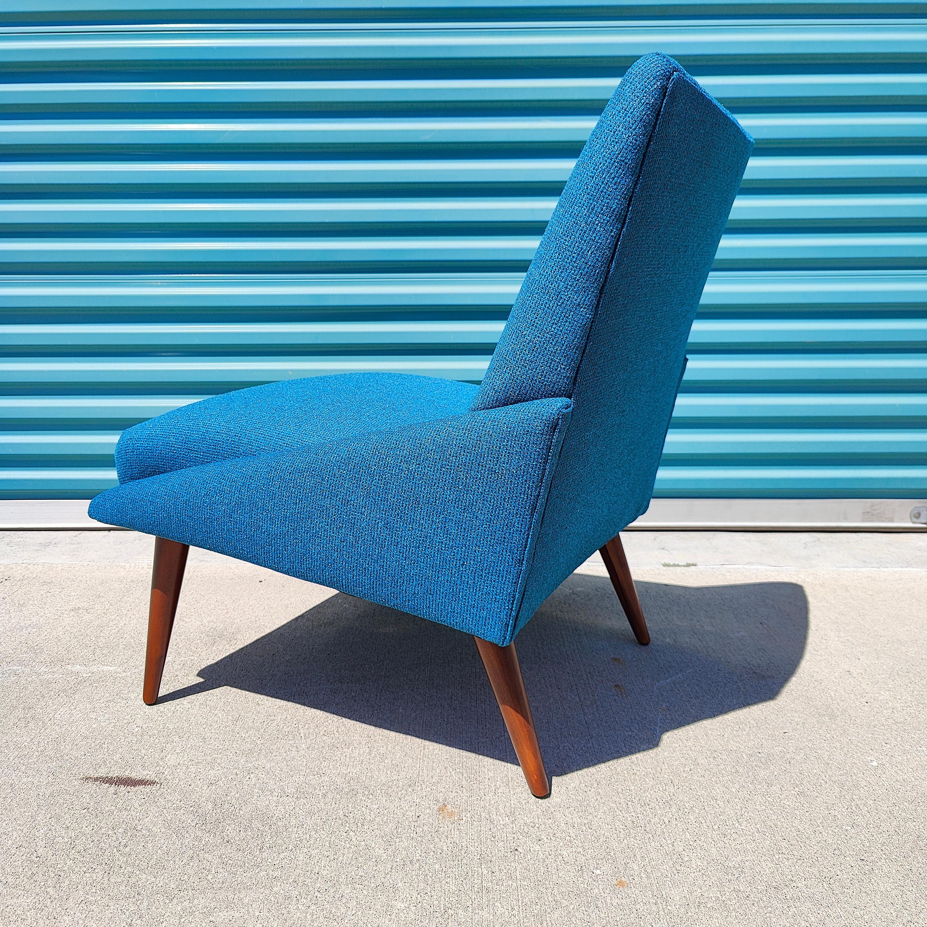 Vintage Mid Century Modern Walnut Lounge Chair by Kroehler, c1960s  5