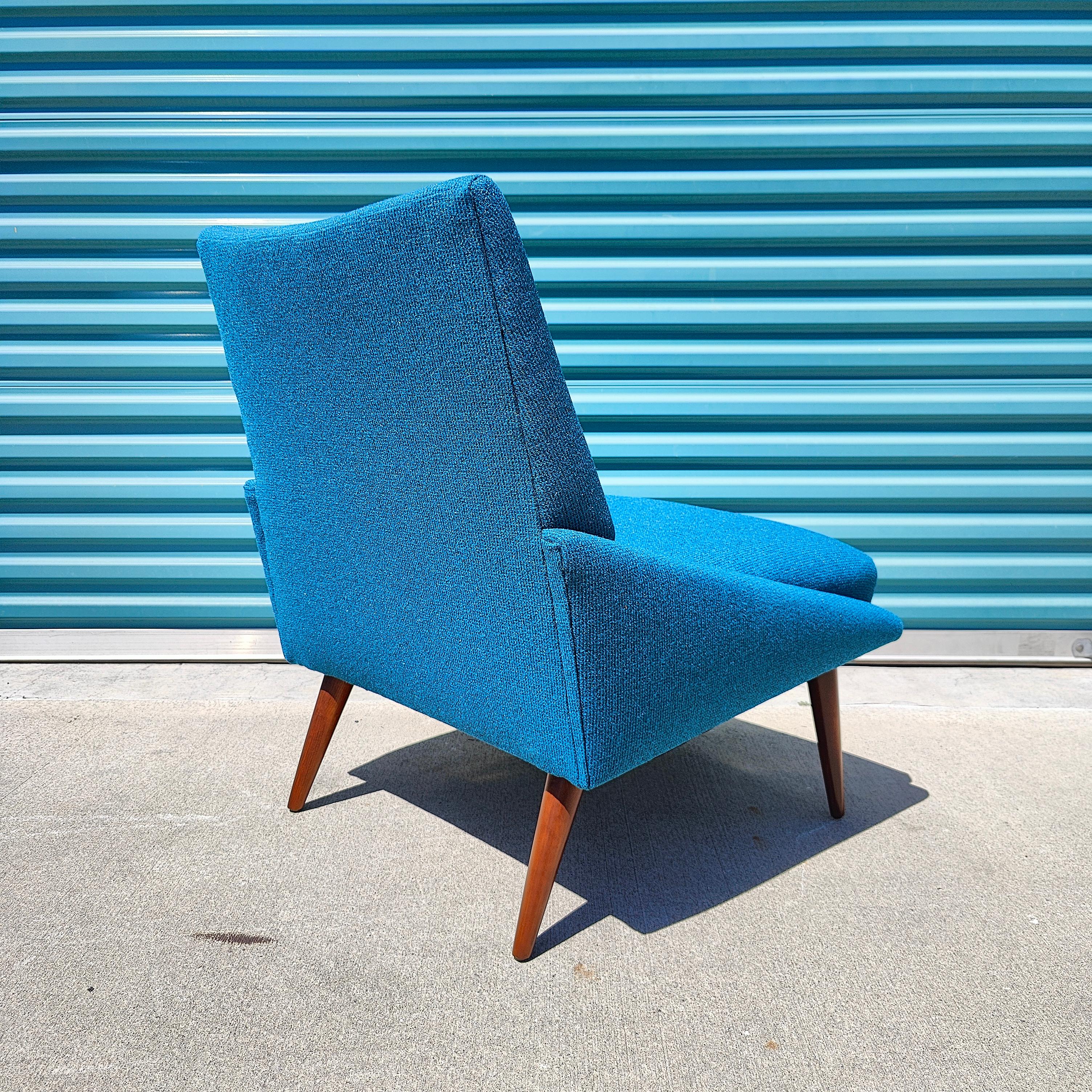 Vintage Mid Century Modern Walnut Lounge Chair by Kroehler, c1960s 6