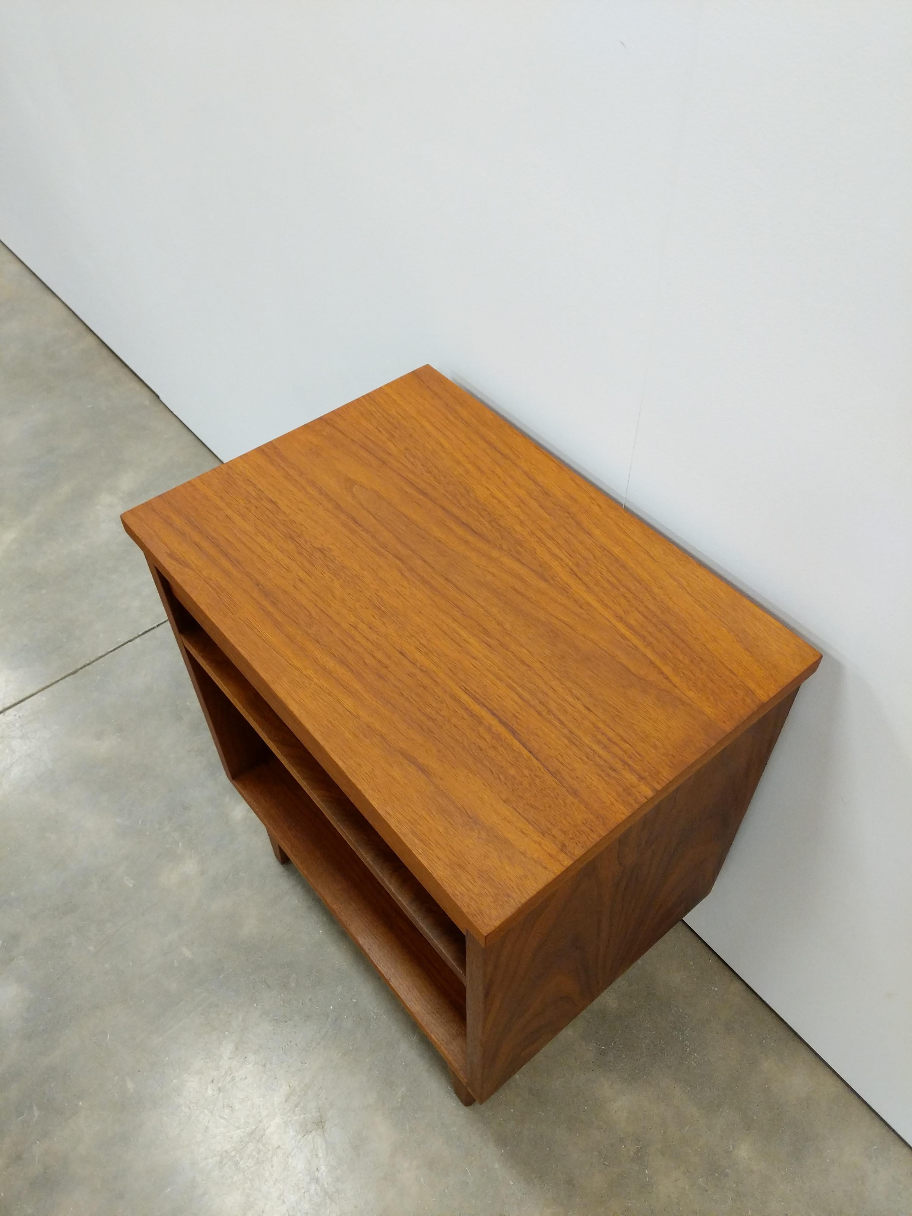 Canadian Vintage Mid Century Modern Walnut Nightstand by Gibbard