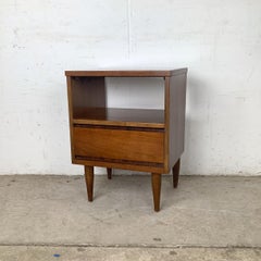 Vintage Mid-Century Modern Walnut Nightstand