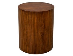 Vintage Mid-Century Modern Walnut Pedestal Base End Table