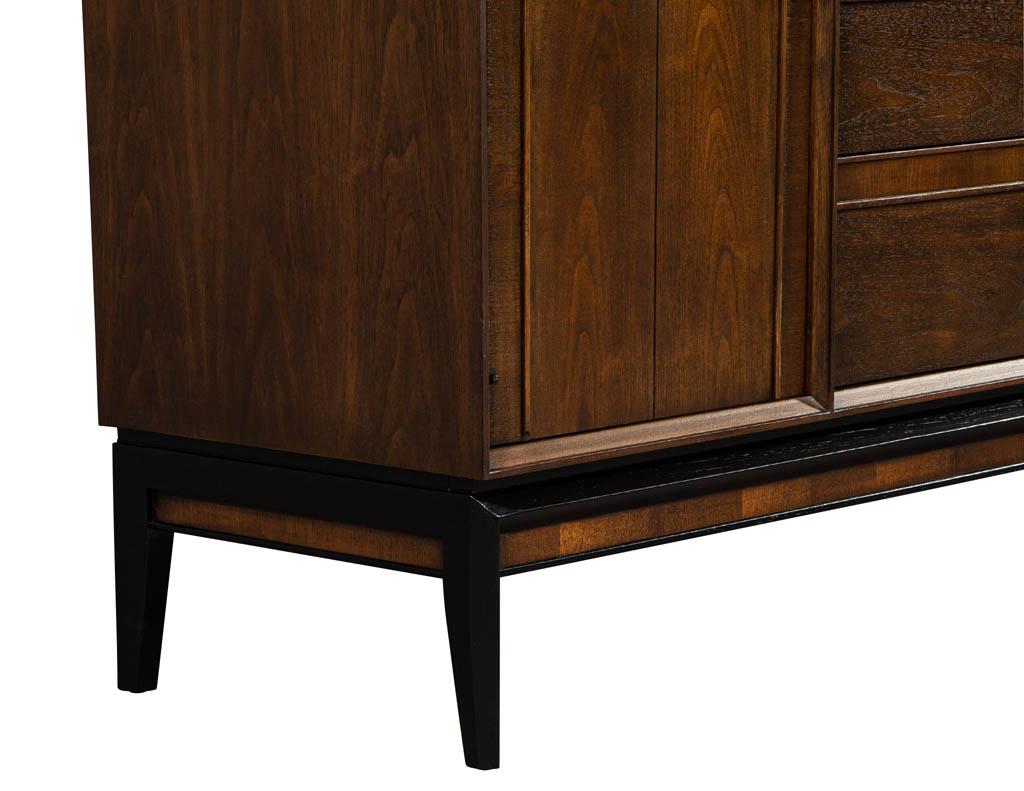 Vintage Mid-Century Modern Walnut Sideboard Buffet by Drexel 7