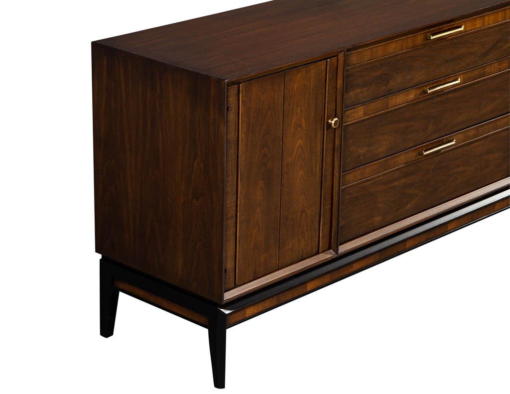 Mid-20th Century Vintage Mid-Century Modern Walnut Sideboard Buffet by Drexel