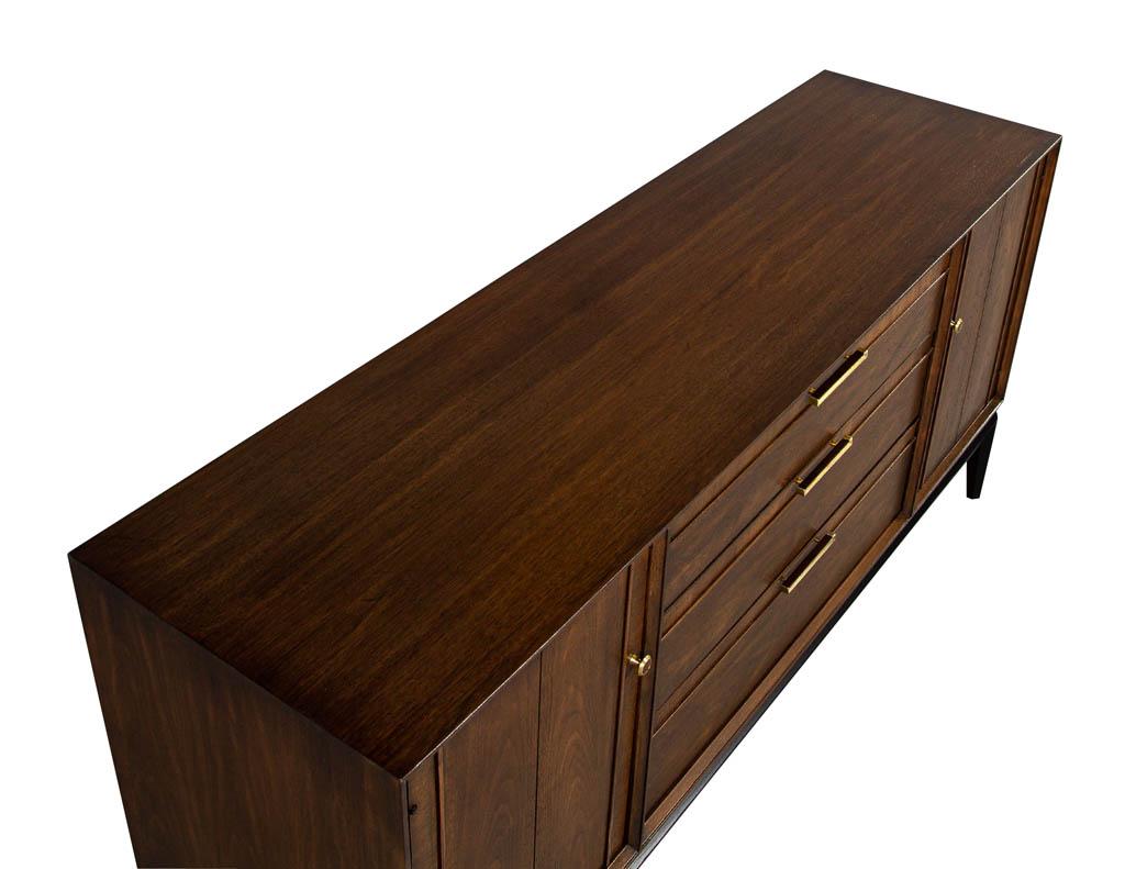 Vintage Mid-Century Modern Walnut Sideboard Buffet by Drexel 2