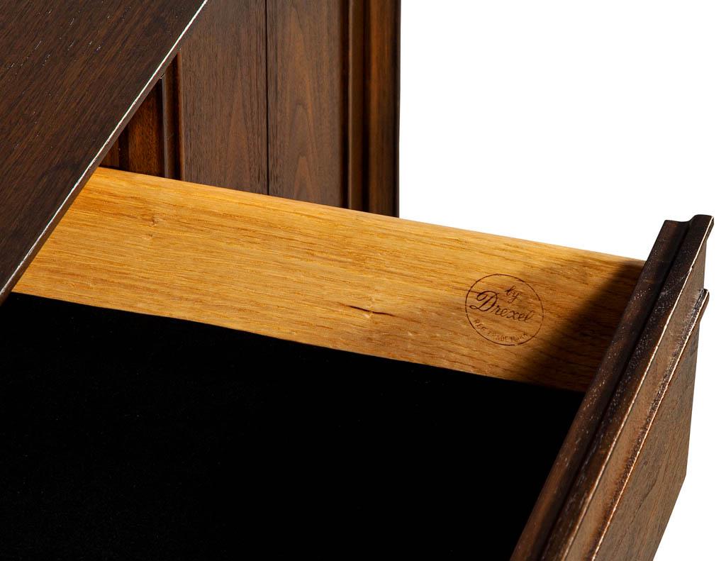 Vintage Mid-Century Modern Walnut Sideboard Buffet by Drexel 3