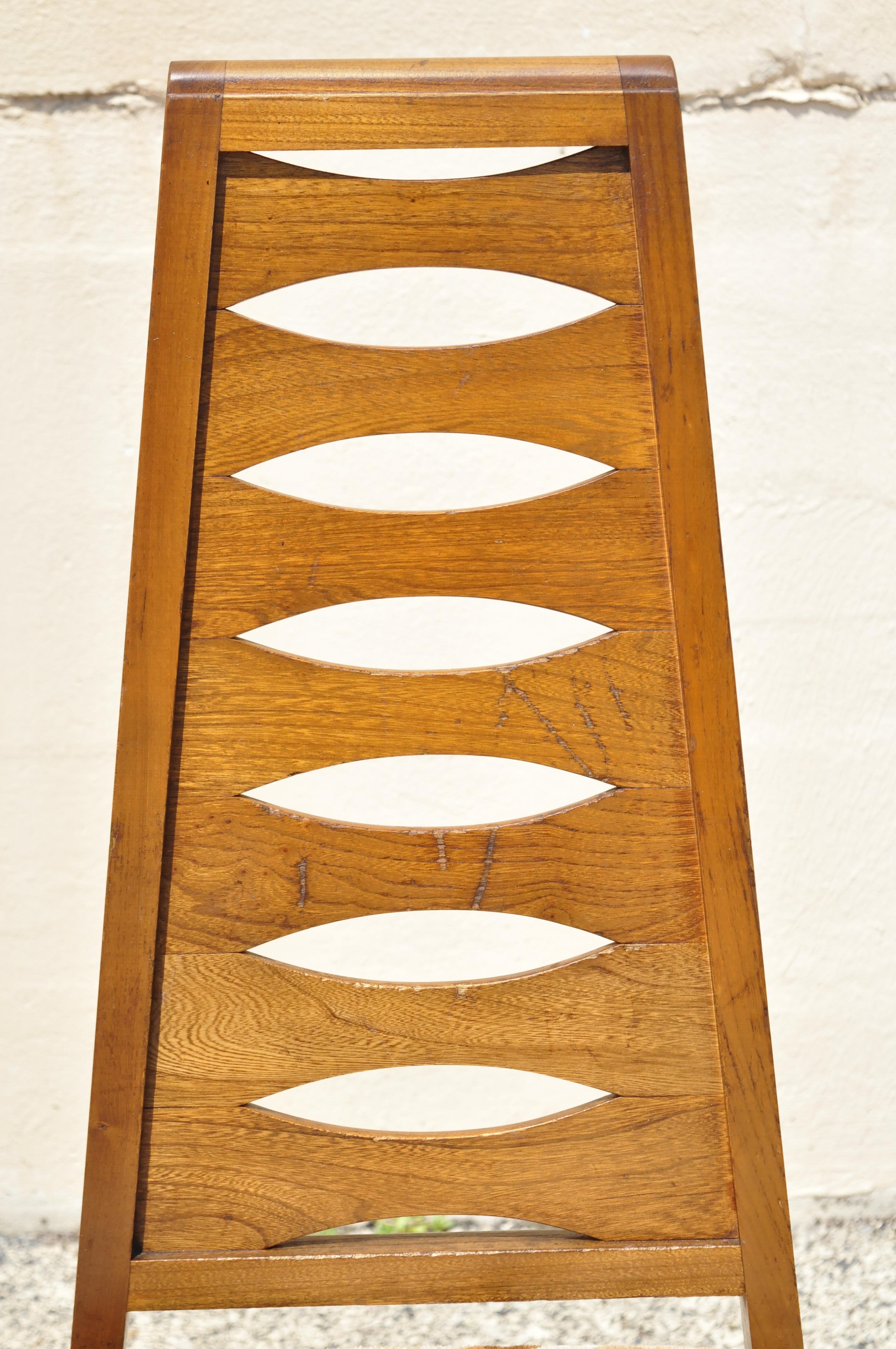 mid century ladder back chairs