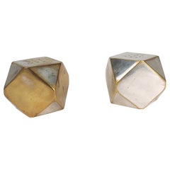 Bicchierini da sale e pepe in argento Ward Bennetts, vintage, della metà del secolo scorso