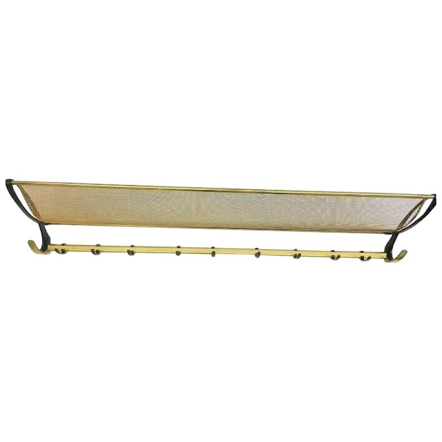 Vintage Mid-Century Modern Wardrobe Coat Rack Aubock Style, Austria For Sale