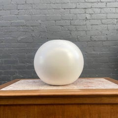 Vintage Mid-Century Modern White Ceramic Sphere Planter