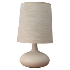 Vintage Mid Century Modern White Ceramic Table Lamp by Lotte & Gunnar Bostlund