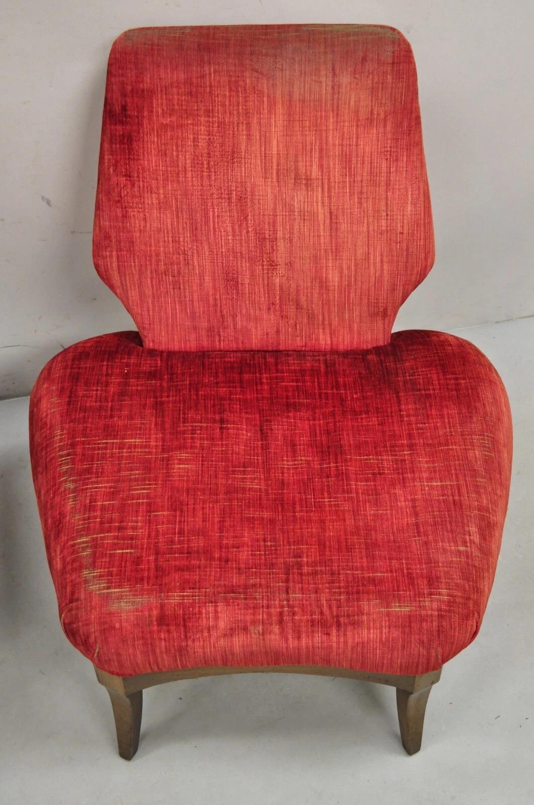 Vintage-Sessel ohne Armlehne mit breitem Sitz von Daniel Jones, Mid-Century Modern, Paar (Unbekannt) im Angebot