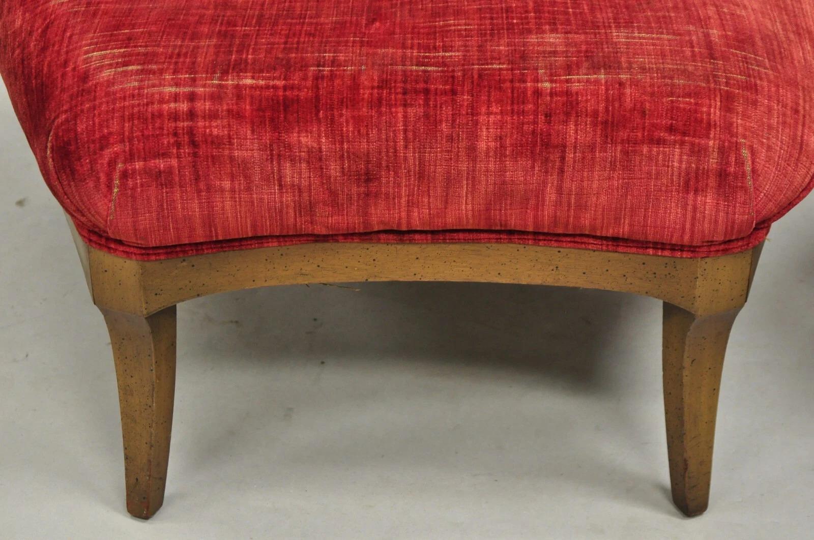 Vintage-Sessel ohne Armlehne mit breitem Sitz von Daniel Jones, Mid-Century Modern, Paar im Angebot 2