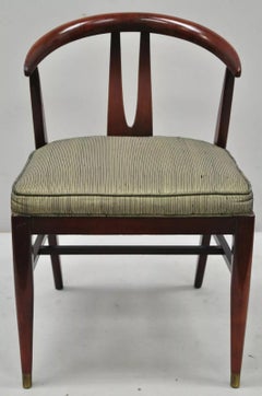 Vintage Mid Century Modern Wishbone Mahogany Dining Side Chair (B)