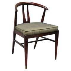 Vintage Mid Century Modern Wishbone Mahogany Dining Side Chair (B)