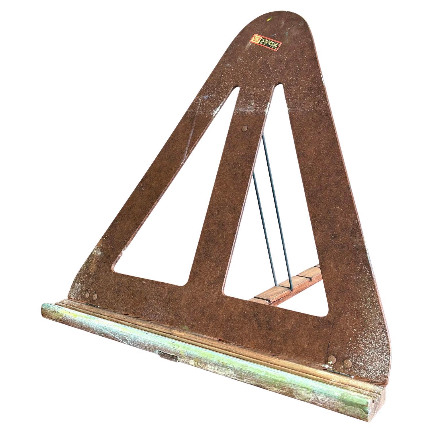 Vintage Mid-Century Modern Wolsey Masonite Tischplatte Staffelei im Angebot