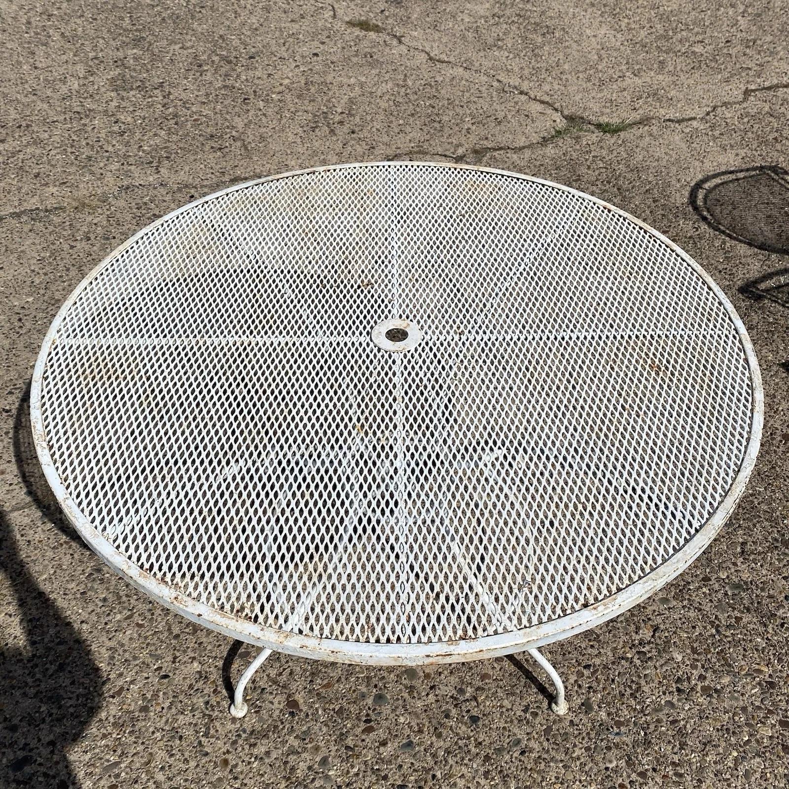 Vintage By, stile Woodard, ferro battuto, set da pranzo per giardino e patio 5p in vendita 4