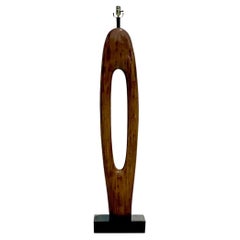 Vintage Mid-Century Modern Wooden Lamp