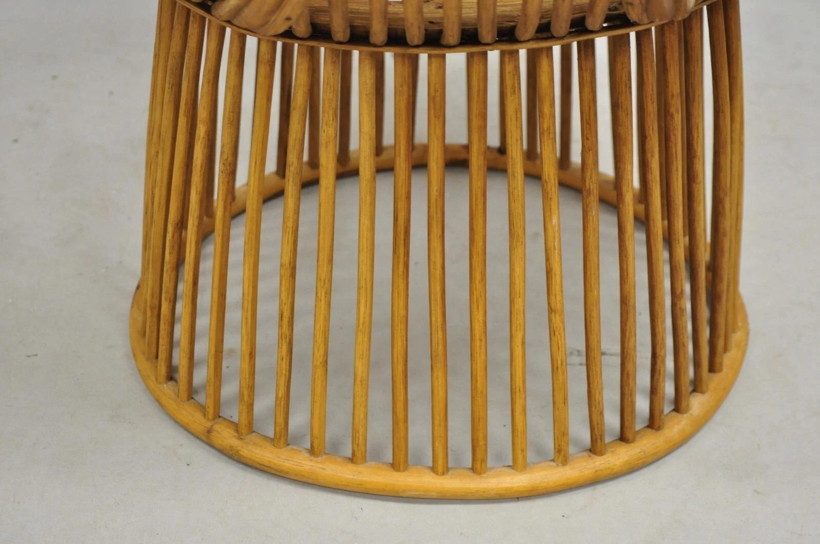 Vintage Mid Century Modern intrecciato in vimini in stile Franco Albini in rattan per piante In condizioni buone in vendita a Philadelphia, PA