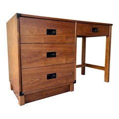 drexel 2 shelf desk Vintage Mid-Century Modern Writing Desk by Drexel New Generation, circa 1960s
