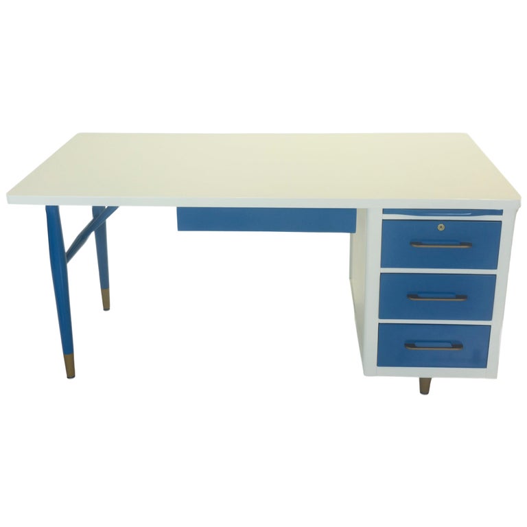 Vintage Mid Century Modern Writing Desk For Sale At 1stdibs