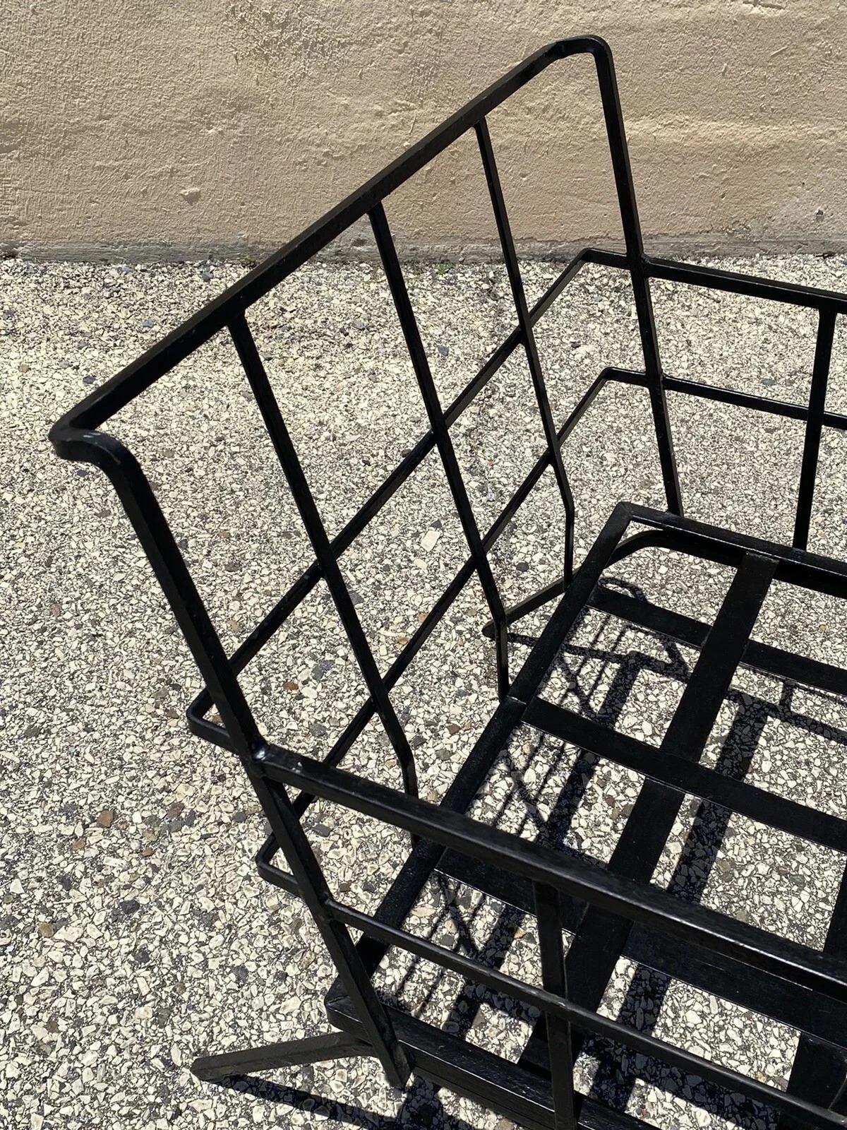 Silla de salón vintage de hierro forjado estilo Arthur Umanoff de mediados del siglo XX Moderno de mediados de siglo en venta