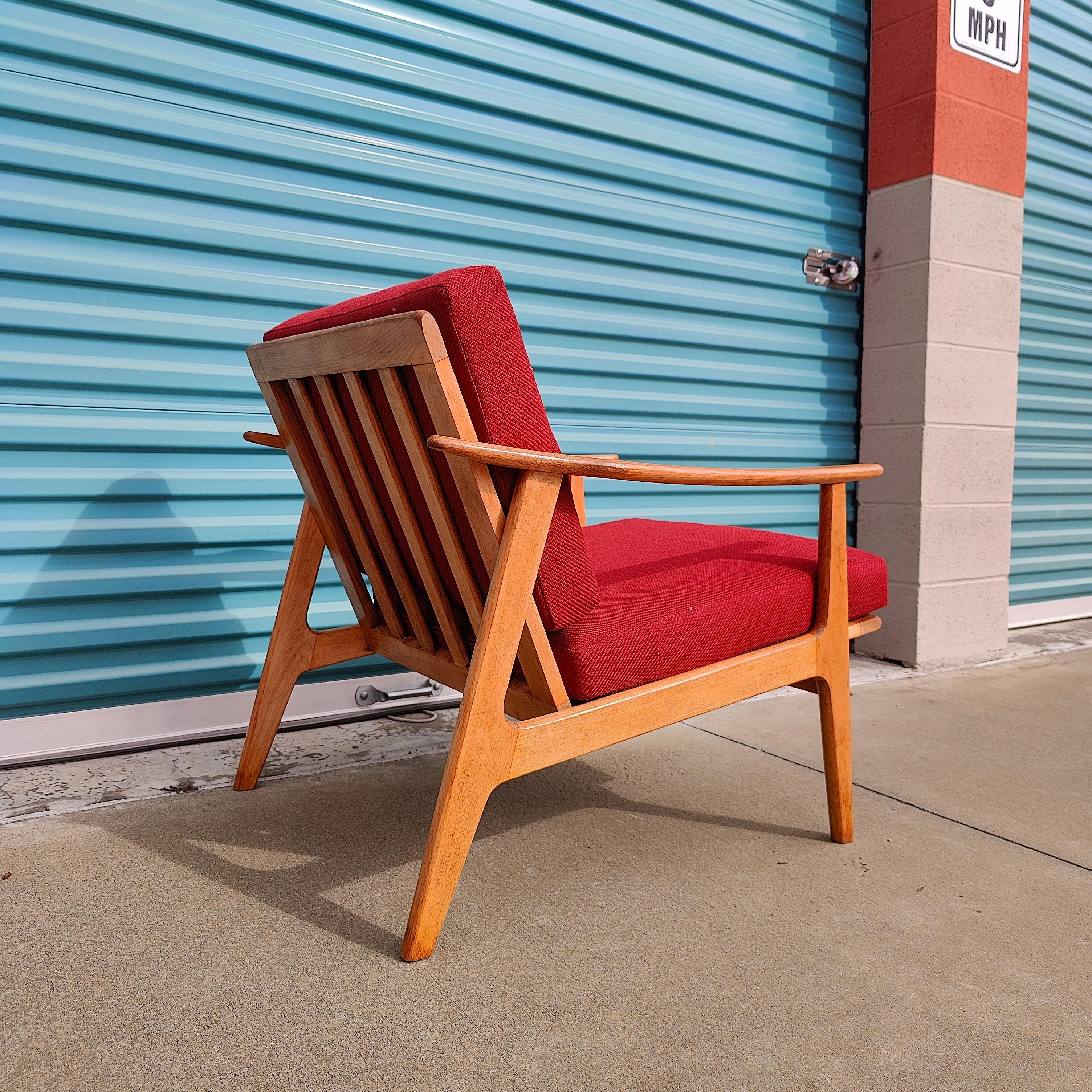Fabric Vintage Mid-Century Modern Yugoslavian Lounge Chair For Sale