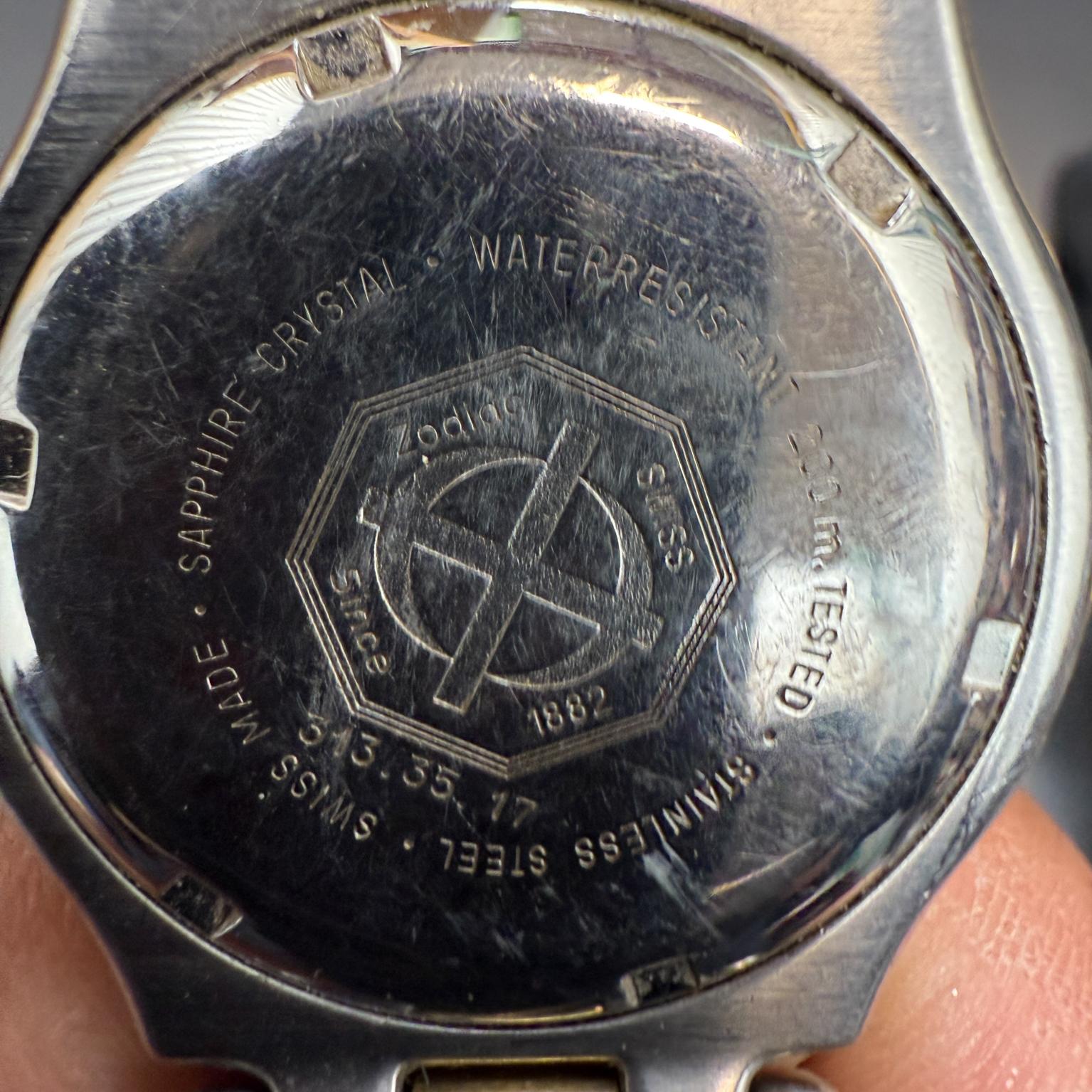 Fin du 20e siècle Montre Vintage Mid Century Modern Zodiac Professional 200m en vente
