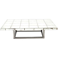 Vintage Mid-Century Modernist Mirrored Coffee Table Mid-20th Century