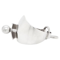 Vintage Mid-Century Modernist Paul Lobel Sterling Silver Scarf Clip
