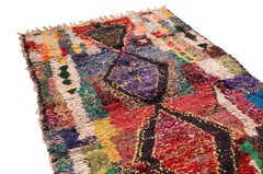 Vintage Mid-Century Moroccan Berber Transitional Black Wool Rug by Rug & Kilim