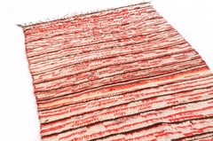 Vintage Mid-Century Moroccan Berber Transitional Red Wool Rug by Rug & Kilim