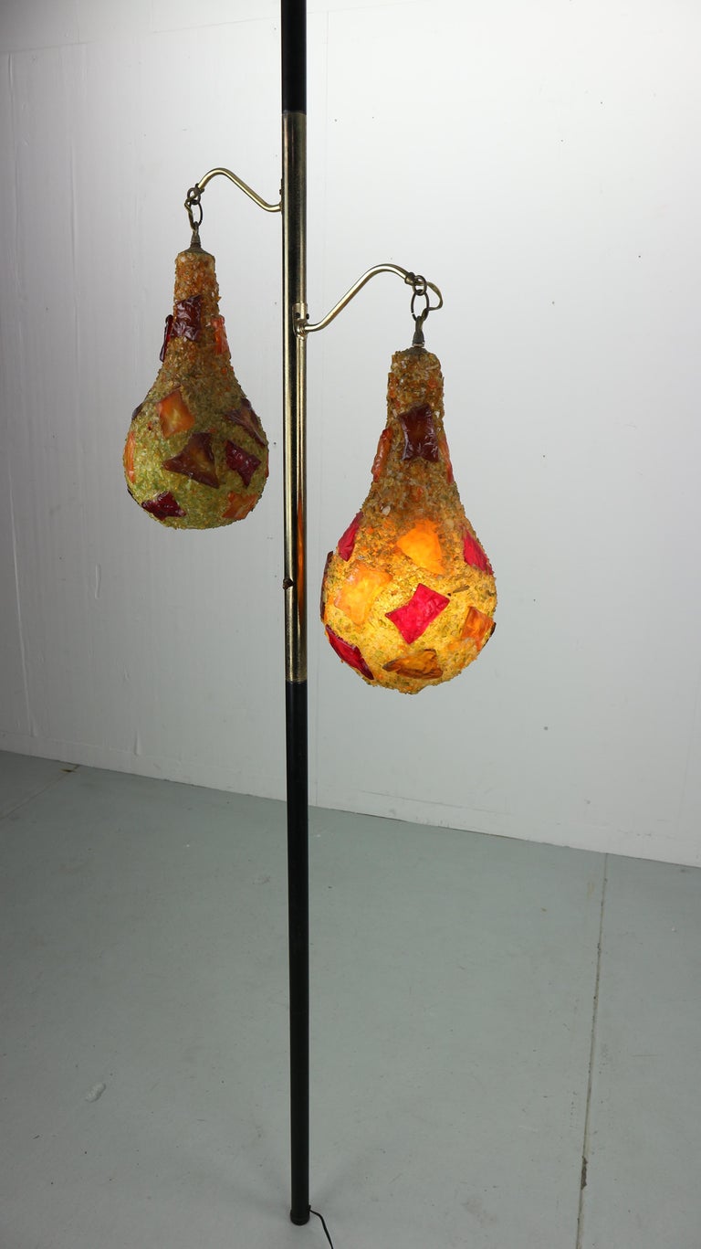 Vintage Midcentury Multi-Color Lucite Tension Pole Floor ...