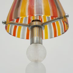 Vintage Mid-Century Murano Table Lamp Designed by Gino Cenedese, Circa 1965