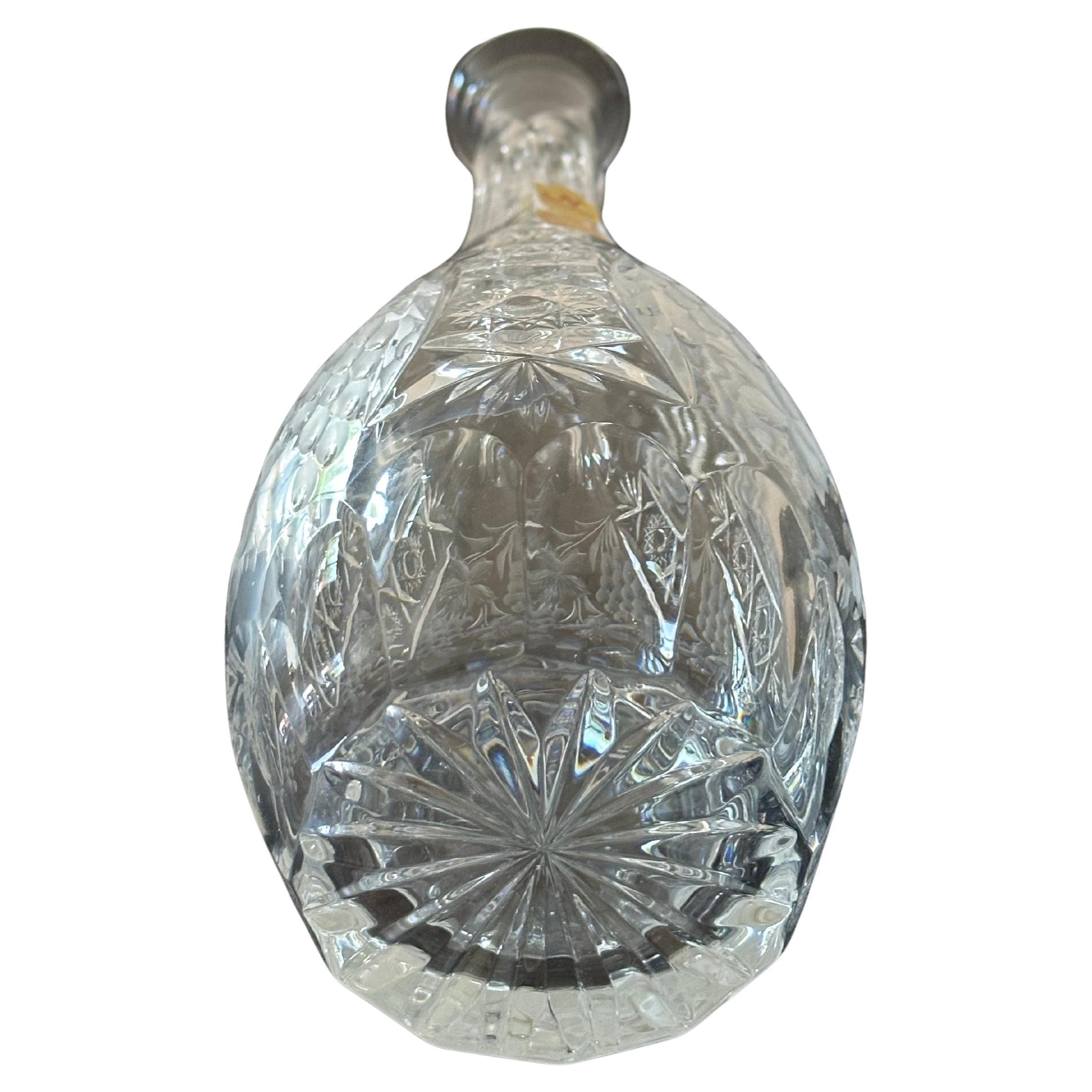 Decantador Traube Vintage de Cristal Nachtmann de Mediados de Siglo con Tapón de Baviera en venta 2