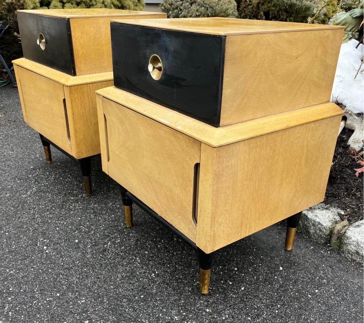 Américain Tables de nuit Vintage Mid Century par Basic Witz en vente