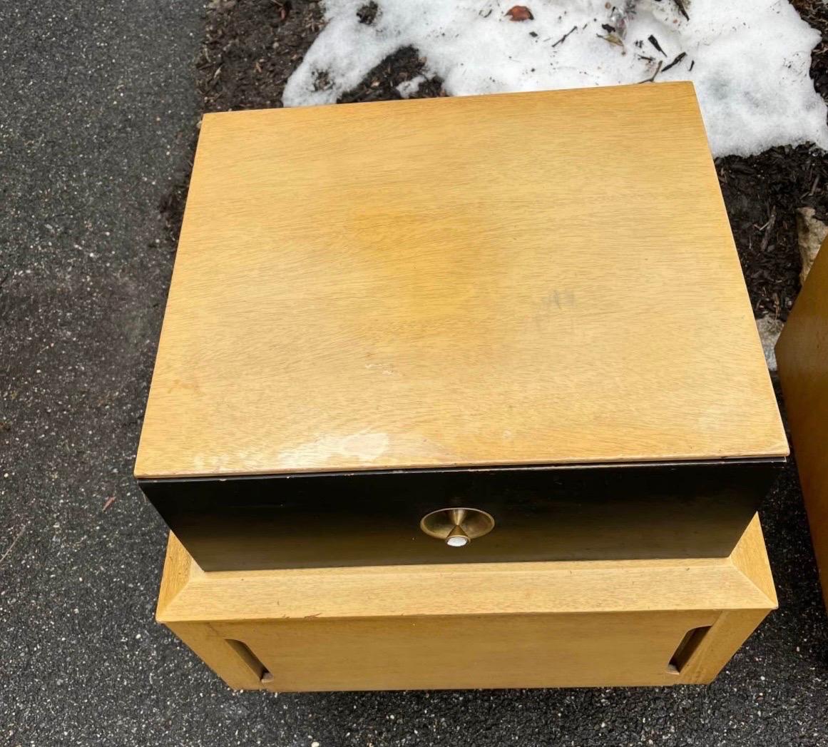 20ième siècle Tables de nuit Vintage Mid Century par Basic Witz en vente