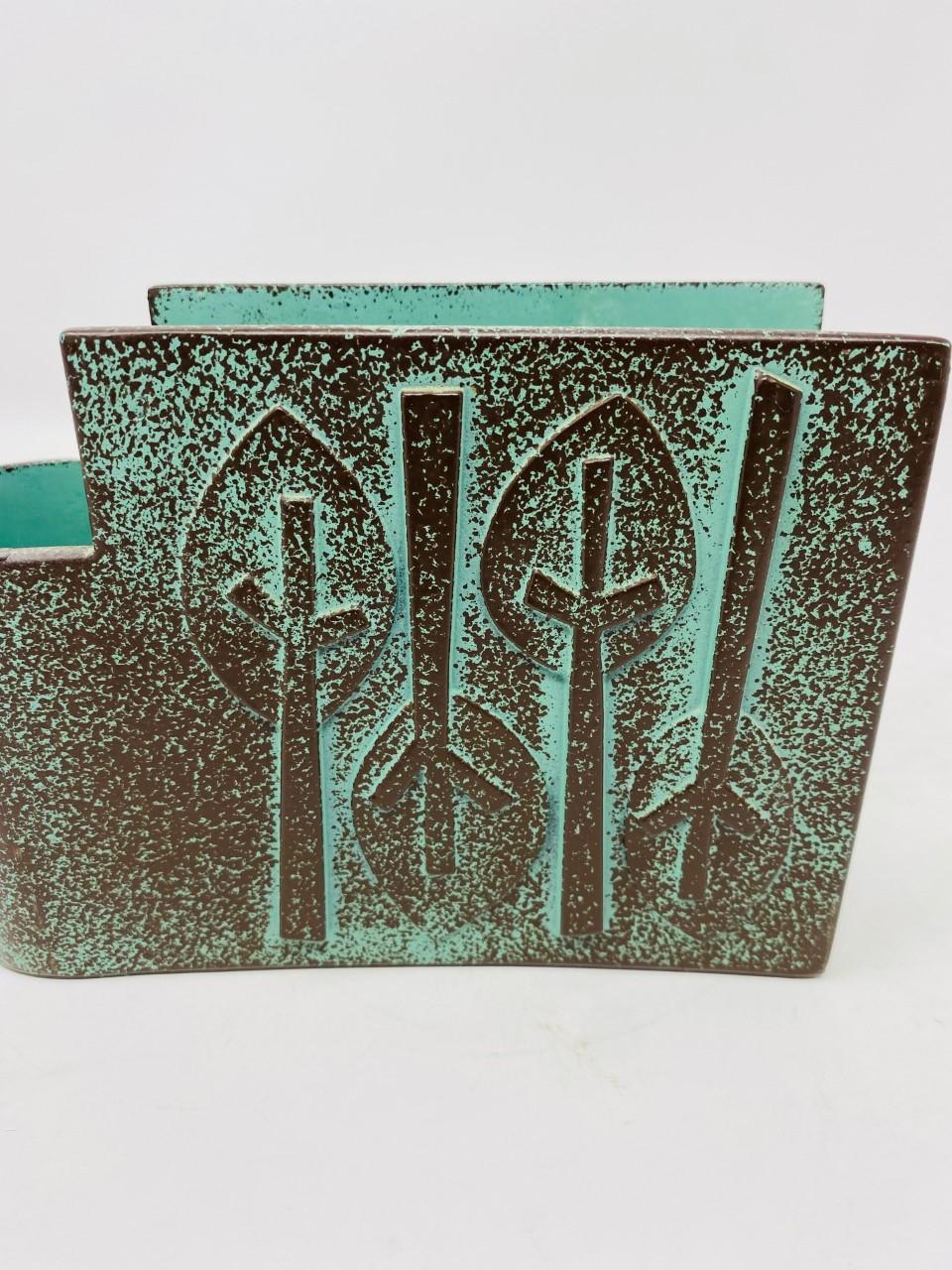 Swedish Vintage Mid-Century Nordic Napkin Holder with Set of Forks For Sale