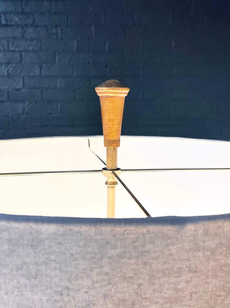 American Vintage Mid-Century Obelisk Onyx Floor Lamp by Marbro For Sale