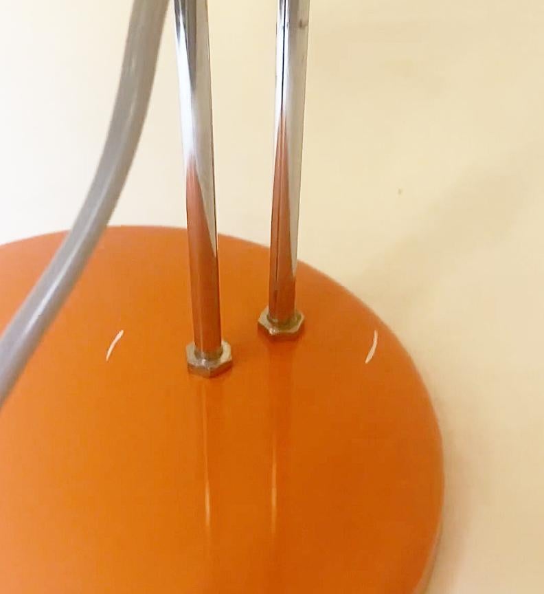 Vintage Mid-Century Orange Table Lamp For Sale 4
