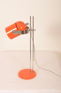 Vintage Mid-Century Orange Table Lamp