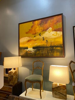 Vintage of Century Original Art The Marshland di Lee Reynolds