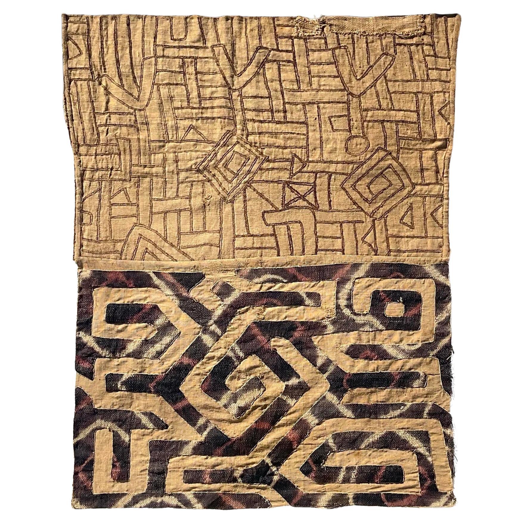Vintage Mid Century Original Mud Cloth Textile For Sale