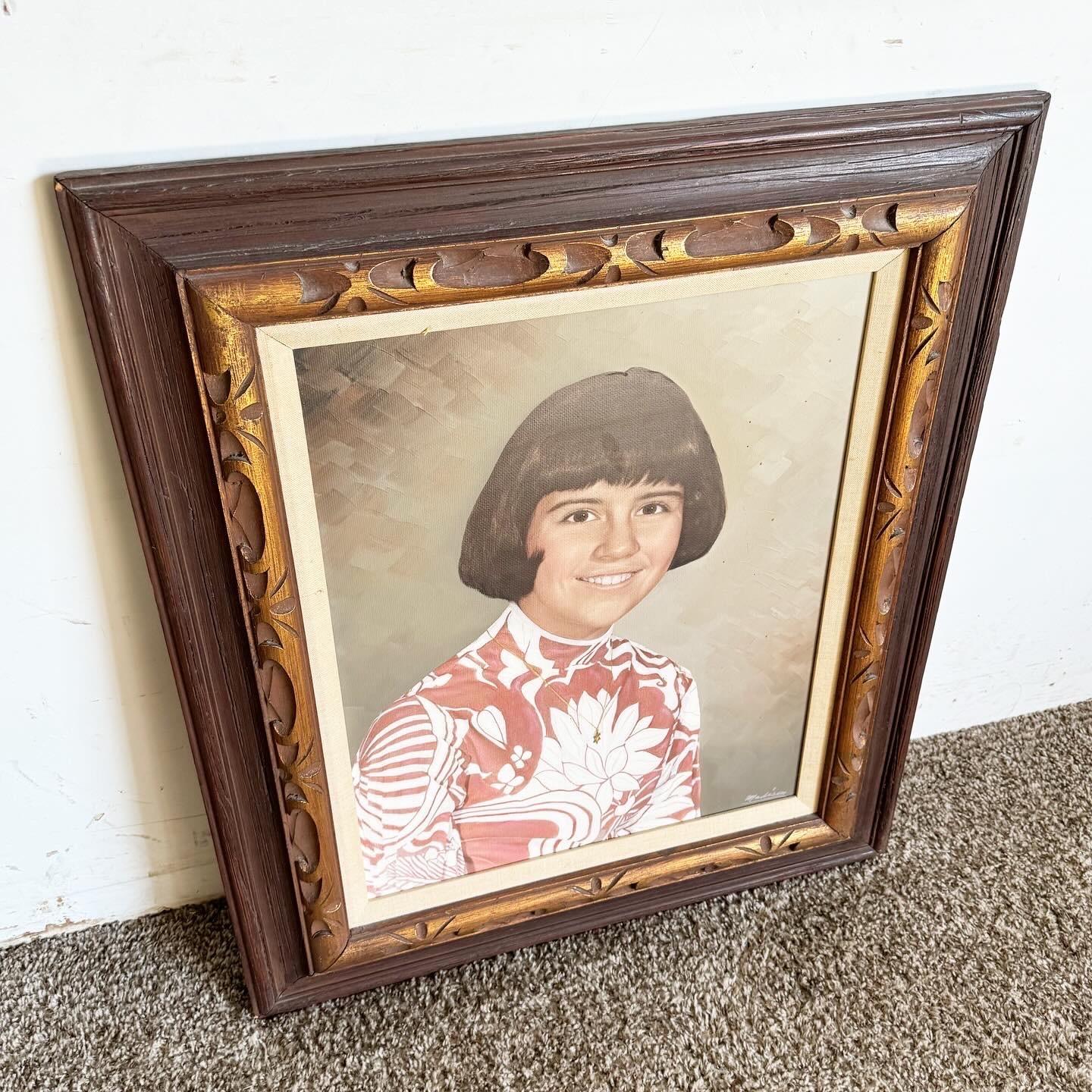 Experience the beauty of the Vintage Mid Century Painted Photograph Portrait of a Young Jewish Woman, a masterpiece blending photography and hand painting. This portrait captures the essence of cultural heritage and femininity, showcasing