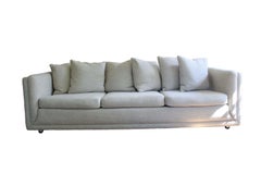 Vintage Mid-Century Pair of Knoll Style Custom Made Tobocman Matching Sofas
