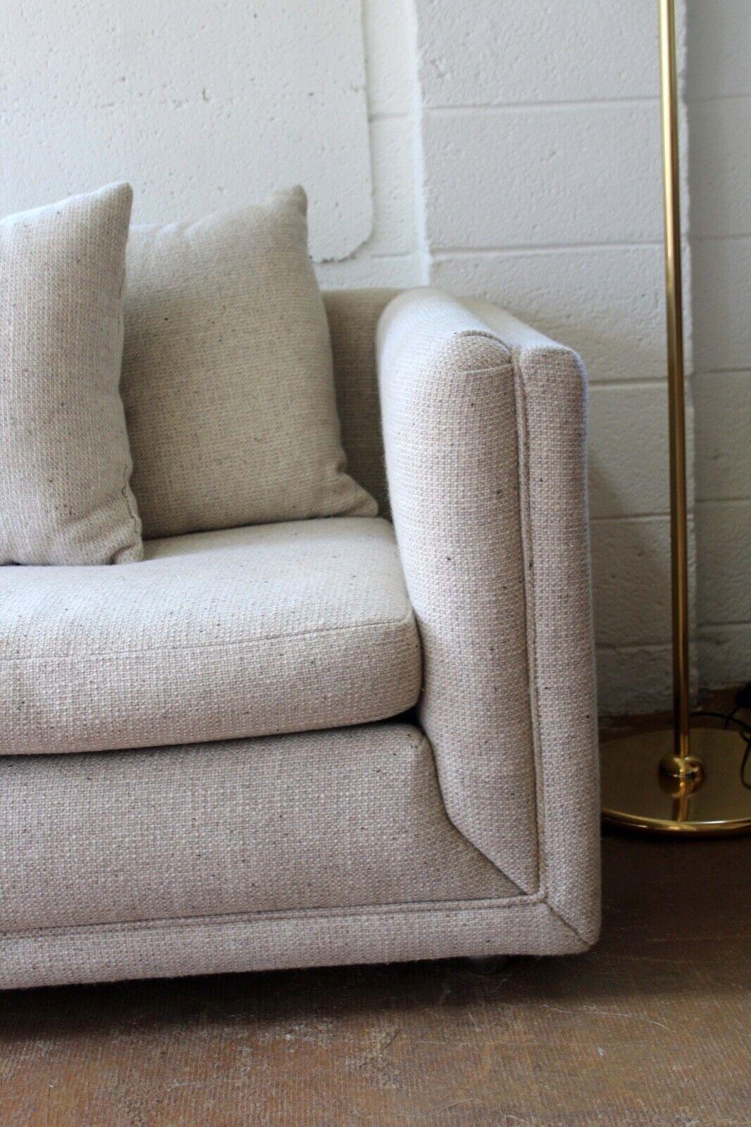 Mid-Century Modern Vintage Mid-Century Pair of Knoll Style Custom Made Tobocman Matching Sofas
