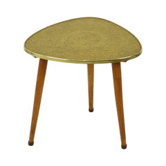 Vintage Mid-Century Plant Table Triangular Conical